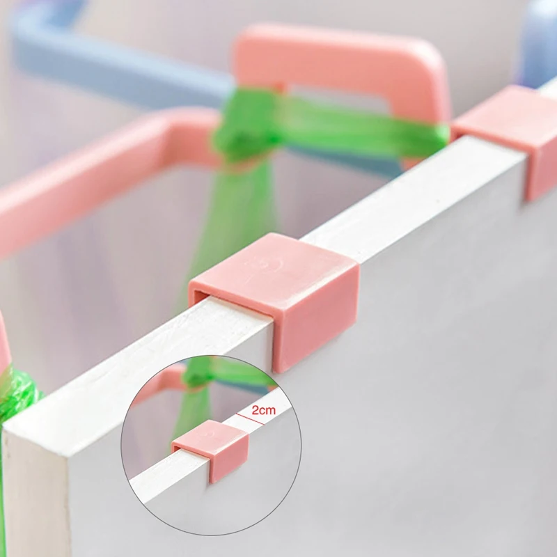 

Hanging Trash Rubbish Bag Holder Plastic Garbage Hook Rack Cupboard Cabinet Rubbish Bag Storage Stand Rag Hanger Kitchen Gadgets