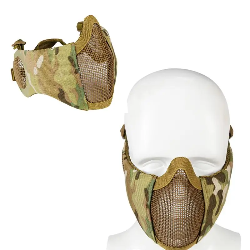 FX тактический страйкбол Пейнтбол CS Складная Половина лица низкоуглеродистая