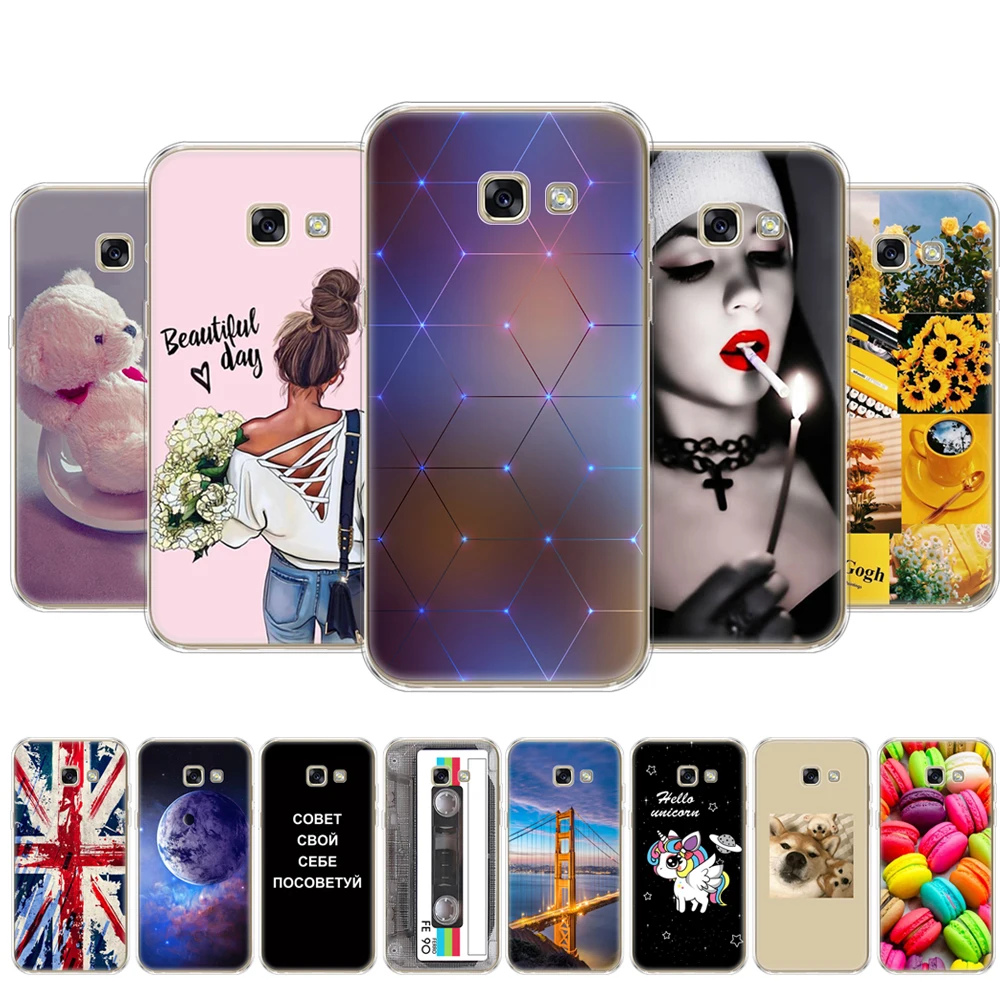 

For Samsung Galaxy A7 2017 Case A720 Soft TPU Silicon Back Phone Case Cover FOR Samsung A7 2017 Fundas Protective Coque Bumper