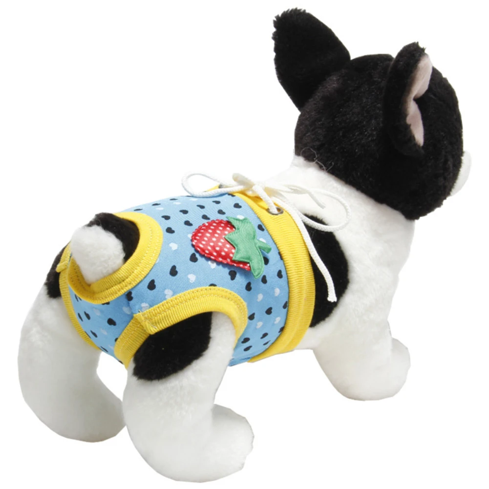 Собака Щенок физиологические санитарные штаны клубника нижнее белье Подгузники