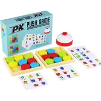 funny pushing table games cube wooden educational montessori toy children parent child interaction puzzle board games