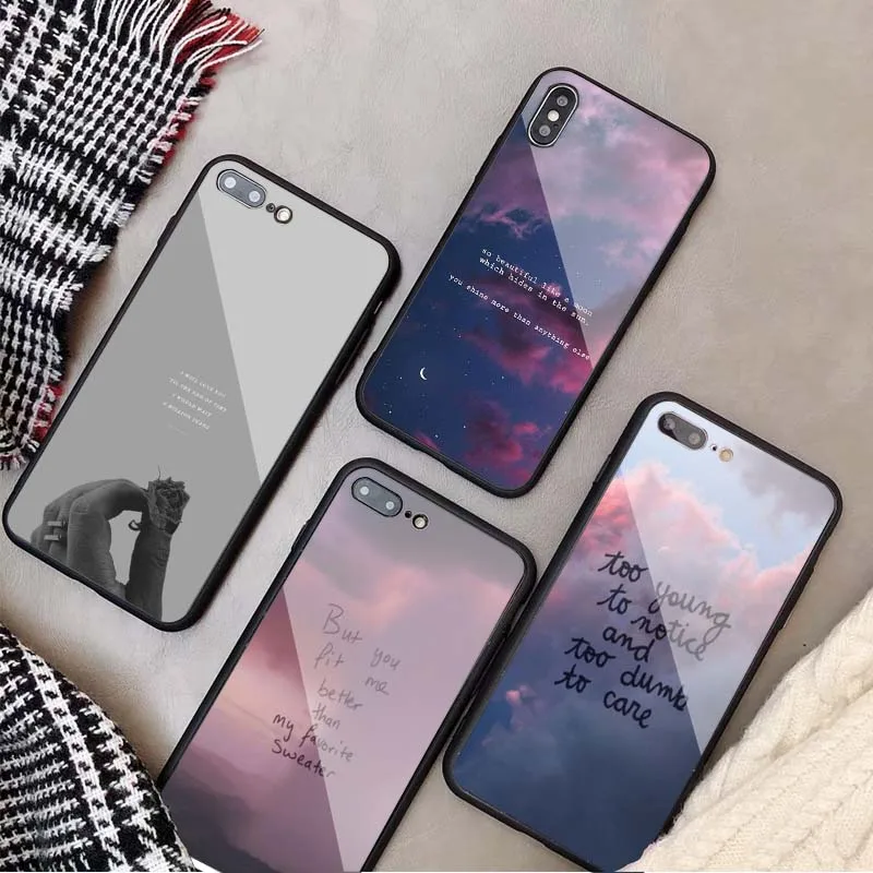 Чехол для телефона из закаленного стекла iPhone 6 6plus 7 plus 8 8plus 5 5S SE X XS XR Max|Бамперы| |