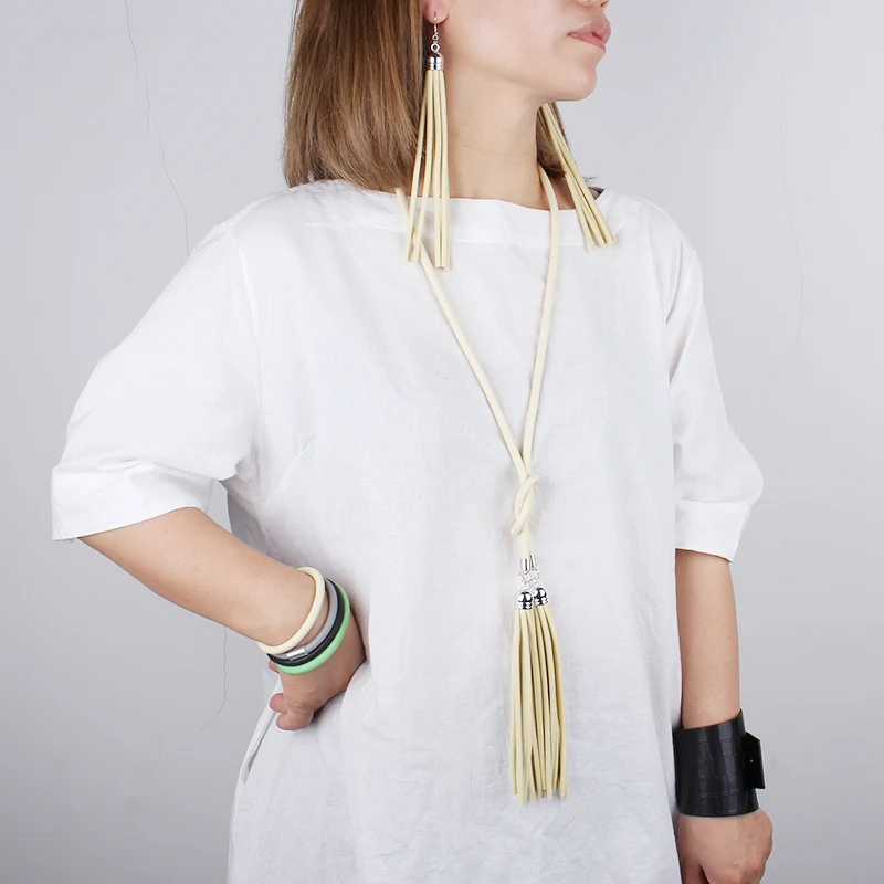 

Ethnic Purple Jewelry Set For Womens Vintage Tassel Pendant Necklace Unusual Earrings Jewelery Sets Female Wedding Accessories