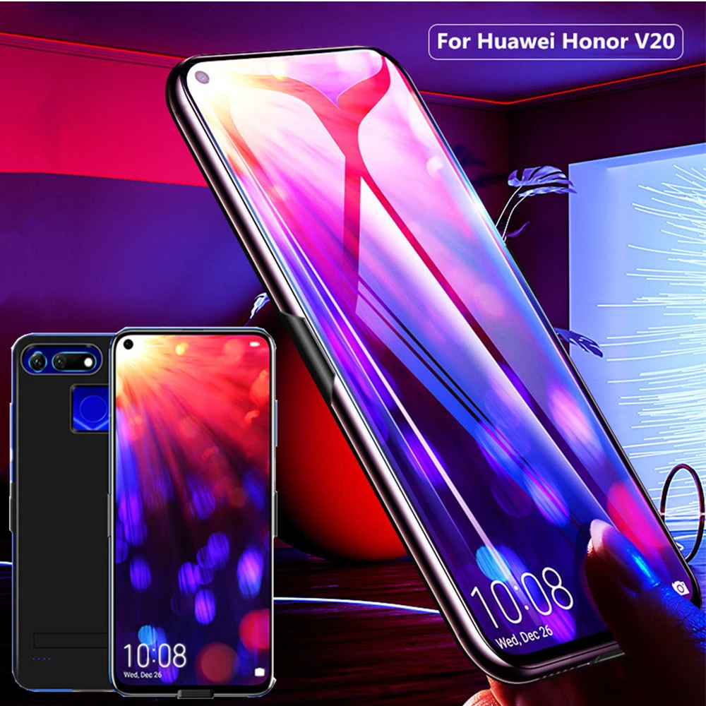 5800 мач Расширенный телефон батарея мощность чехол для Huawei Honor V20 Портативная