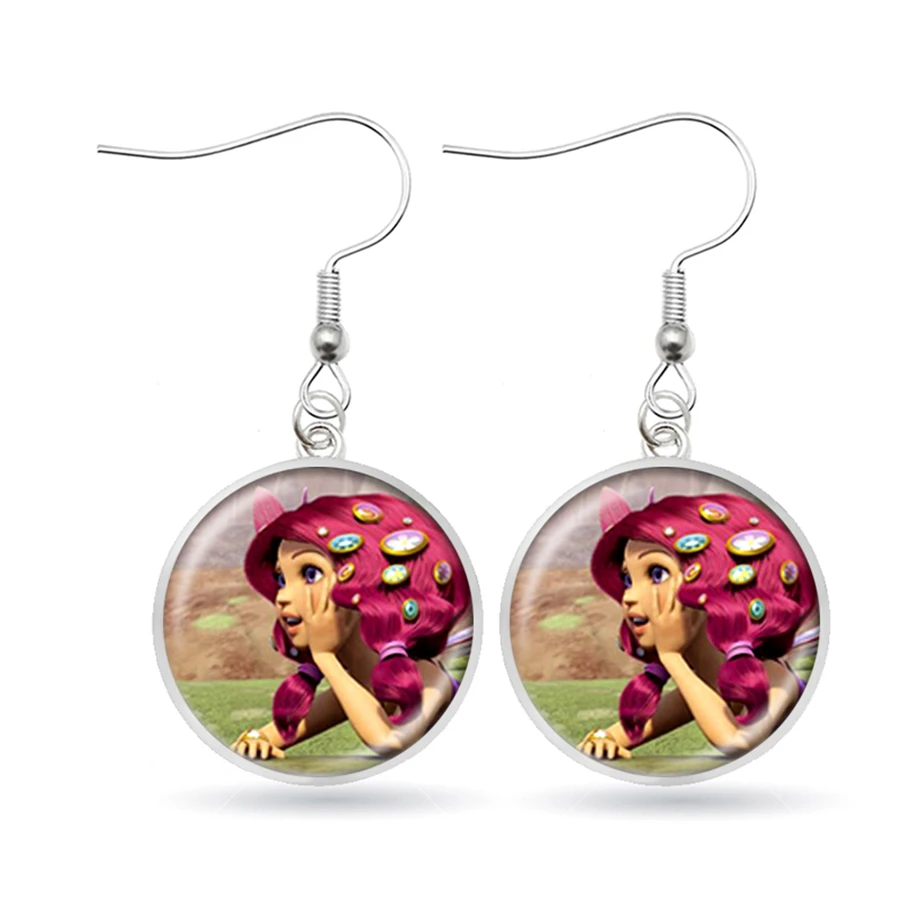 Модные серьги с героями мультфильмов Миа и я Pegasus фея аниме косплей Йо висячие