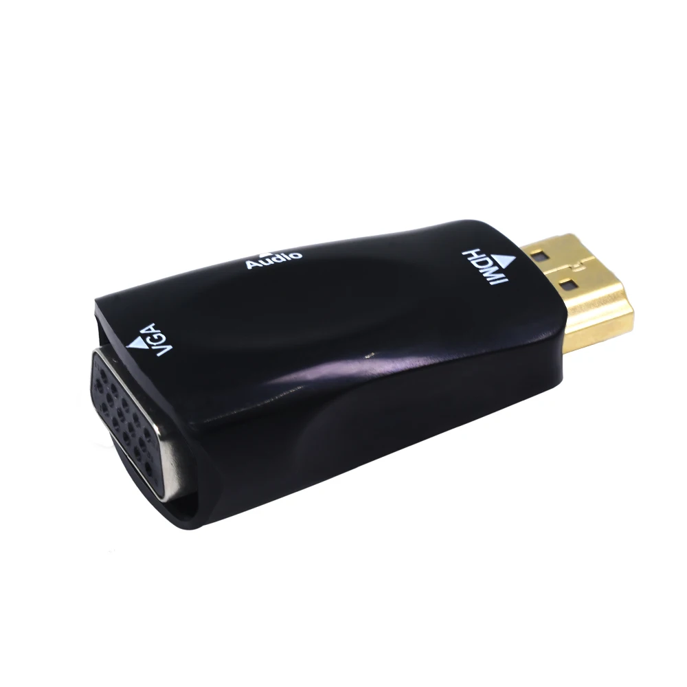 HDMI к VGA адаптер аудио кабели конвертер мужчин и женщин HD 1080P для ПК ноутбука ТВ