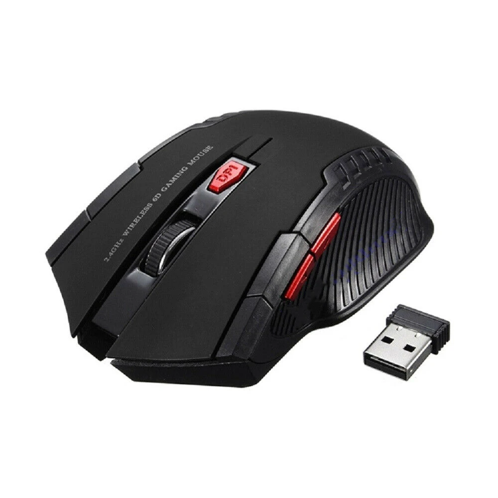 

Беспроводная игровая мышь 2,4 ГГц, оптический USB-приемник для ноутбука, компьютера, DPI