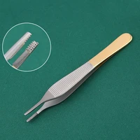 dental surgical tissue tweezer set dental forcep extraction hemostat medical tweezer dentist surgery tool stainless steel