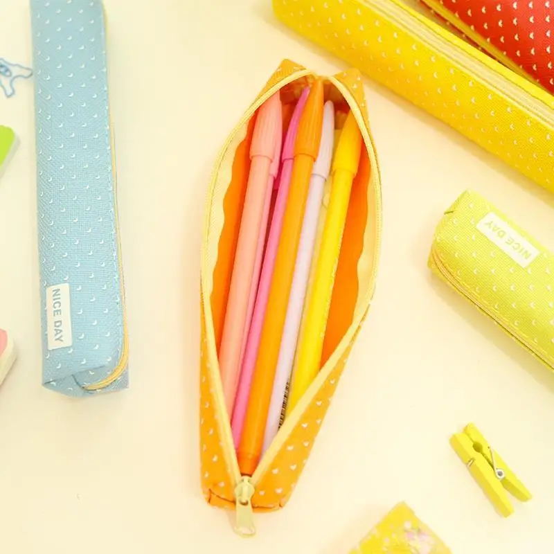 Милый чехол для школьной ручки тканевый пенал карандашей Etui A Crayons Cuir stilfte Tasche