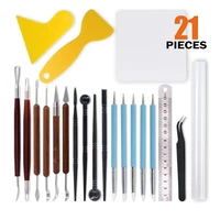 ceramic clay tools pottery sculpting set silicone tip stylus modeling carving tool for cake decorating sculpture gum paste nail