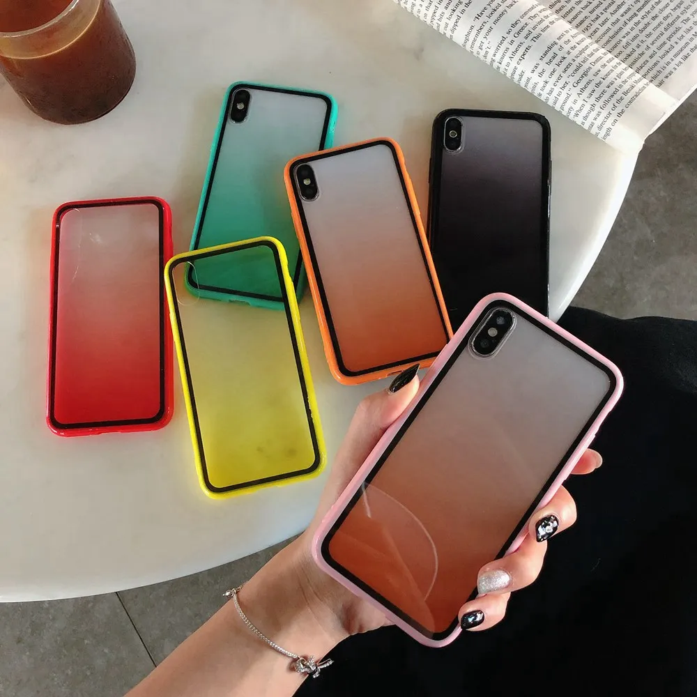 FLOVEME роскошные мягкие чехлы для iPhone 7 plus 8 6 6s X XS max XR Plus 6S чехол градиентный