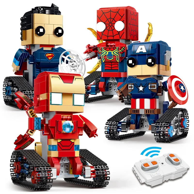 Rc Block Legoed Brickheadz Avengers Infinity War Marvel Spuer Hero Brick Heads Headz Building Blocks Kids Toys Set Gift | Игрушки и