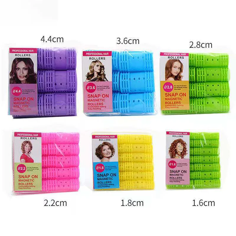 Самоклеящиеся ролики для волос с зажимами 6 размеров | Красота и здоровье