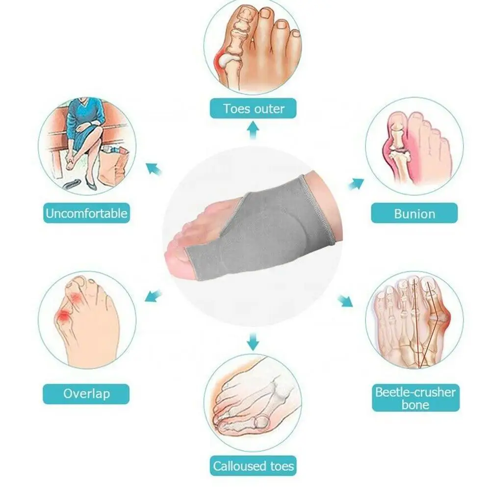

1 пара, силиконовый разделитель для выпрямления пальцев ног