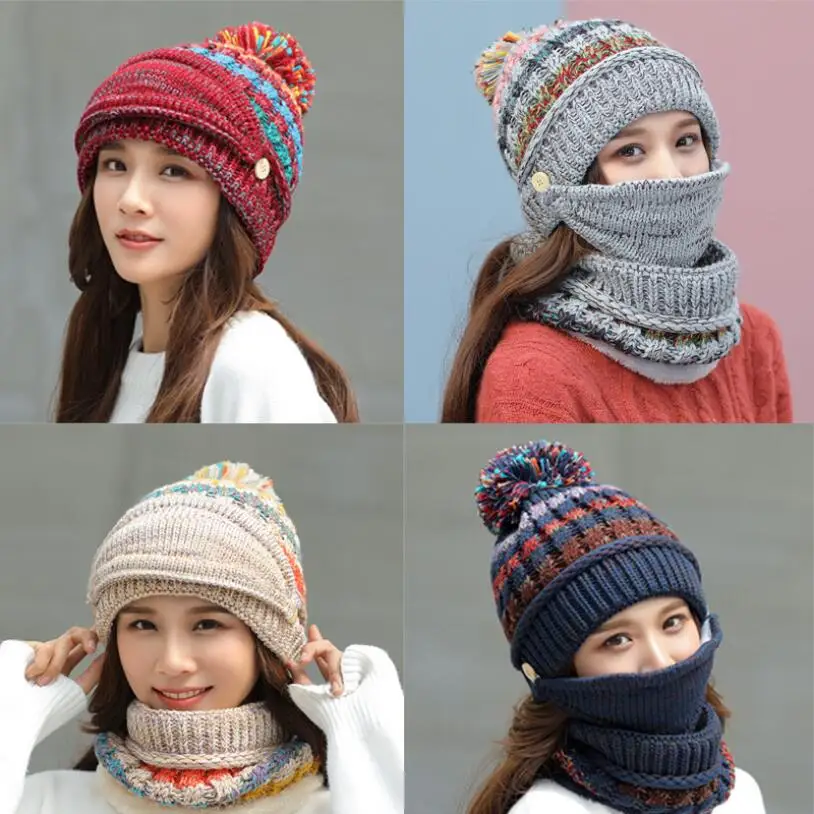 Женские модные шапки-бини 2019 повседневные зимние шапки для женщин и девочек |
