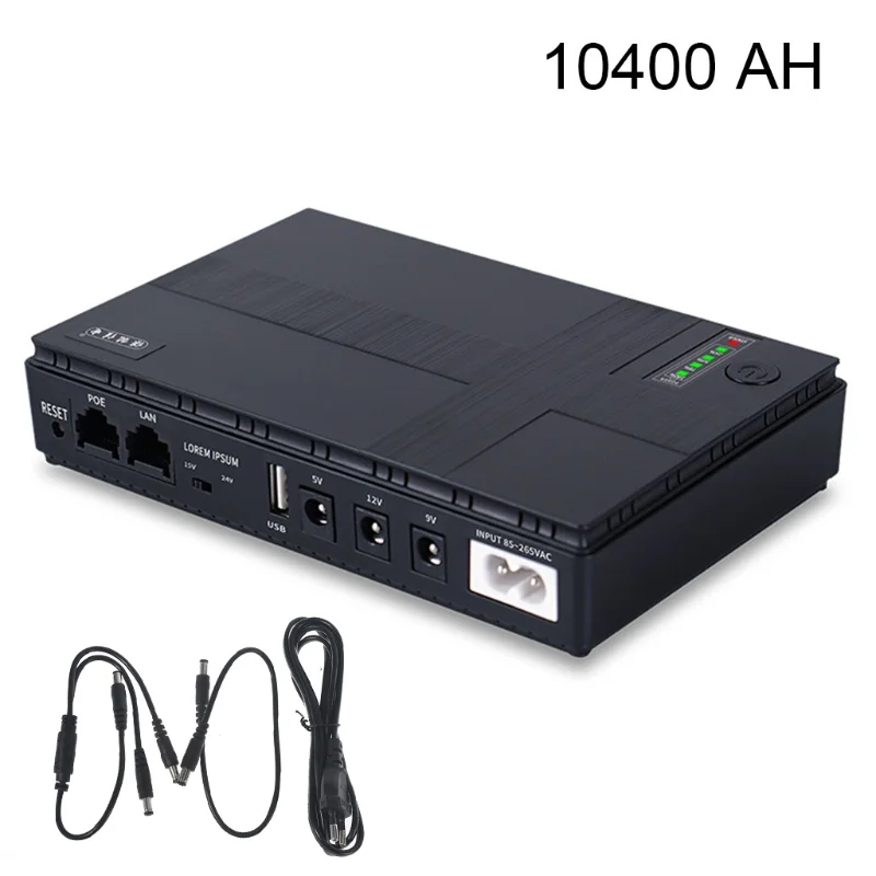 

2021 New Uninterruptible Power Supply DC 5V, 9V, 12V Mini UPS Battery Backup Large Capacity for CCTV & Modem Equipment