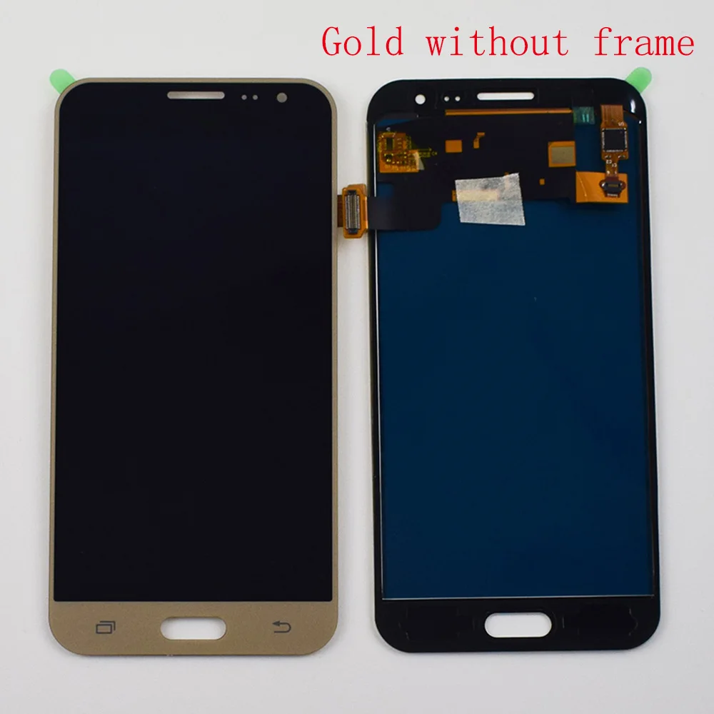 gold without frame ЖК-дисплей для samsung Galaxy J3, ЖК-экран SM-J320 J320A J320F, ЖК-дисплей J320H J320M J320FN, сенсорный экран в сборе - Цвет: gold without frame