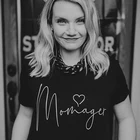 Футболка Momager женская с забавным принтом, хлопковая Модная рубашка с графическим принтом Мама-жизнь, подарок на день матери, на лето