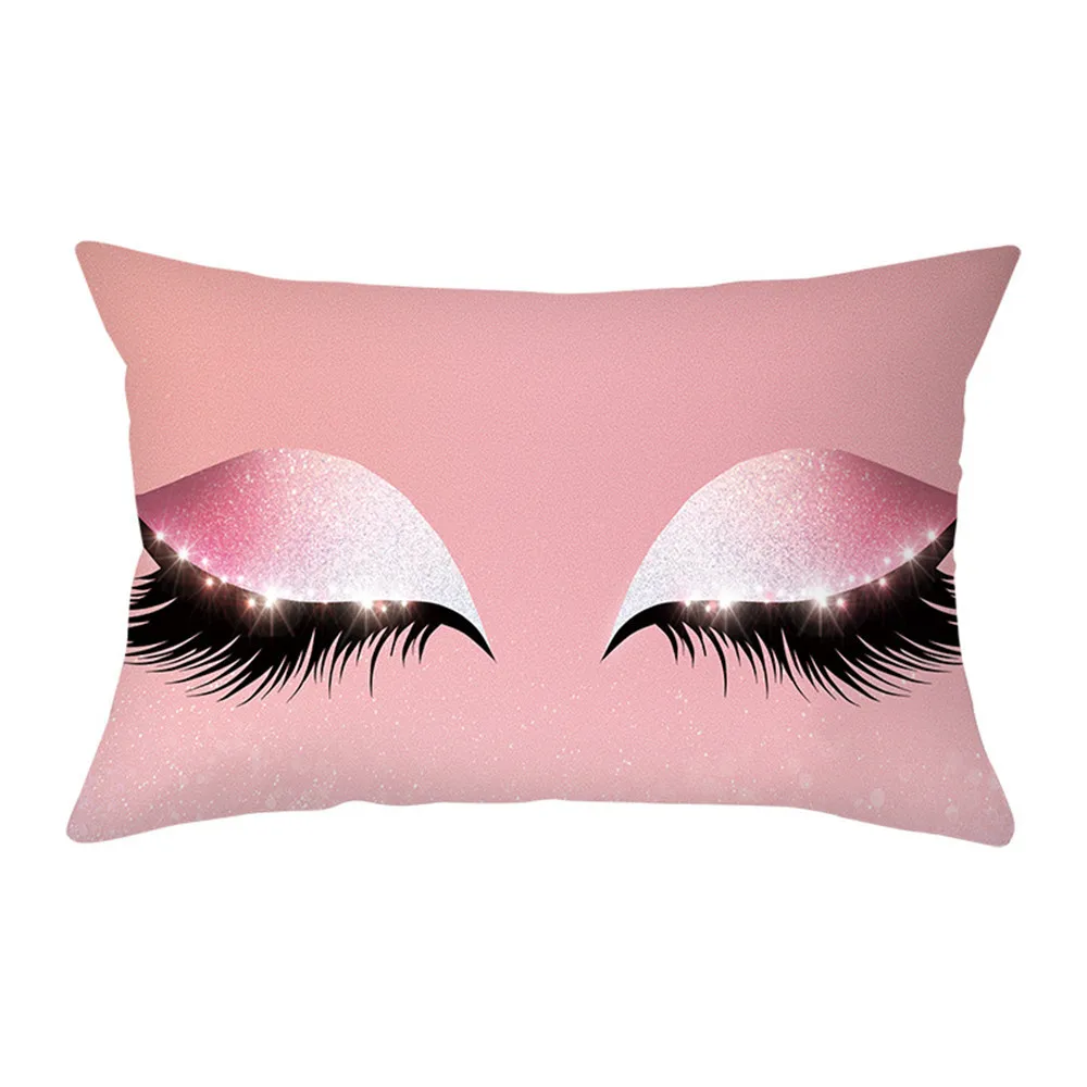 

Eye Lash Decorative Throw pillows Cushion Cover 30x50 Polyester Pillowcase Cushions Home Decor Sofa Living Room Pillow Cases