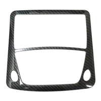 for nissan navara np300 2016 2021 car carbon fibre front reading switch light lamp frame cover trim sticker accessories