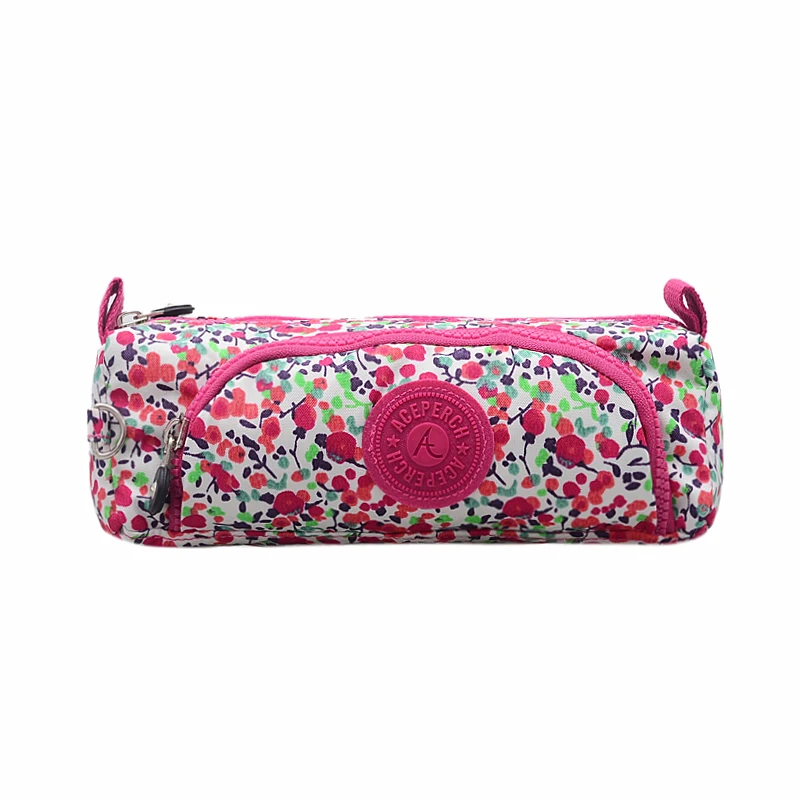 Plum Blossom ACEPERCH Модный женский пенал для карандашей косметичка на молнии нейлоновая косметичка для туалетных принадлежностей - Цвет: Plum Blossom