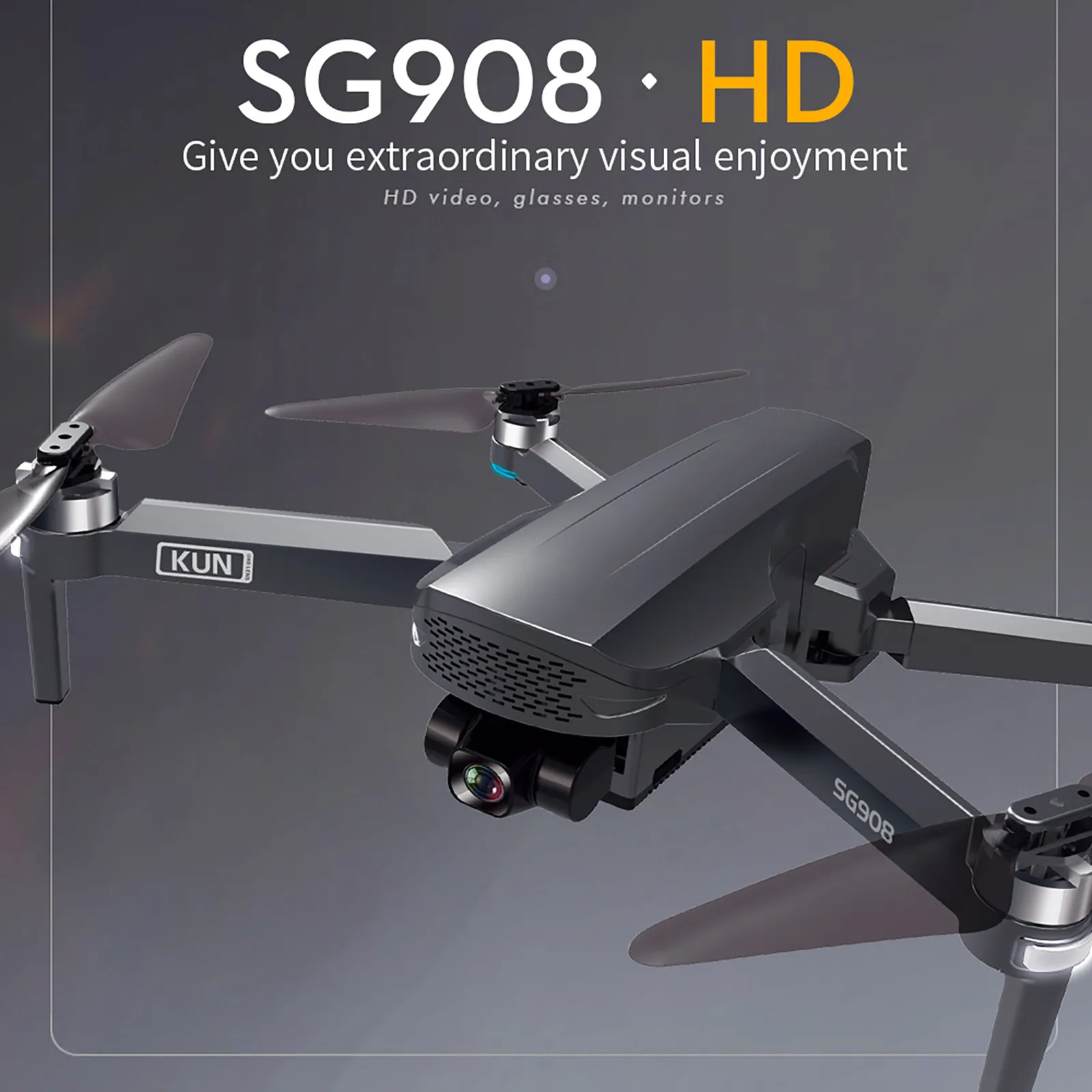 Новинка 2021 3-осевой карданный Дрон SG908 с камерой 4K стандартный Wi-Fi GPS FPV
