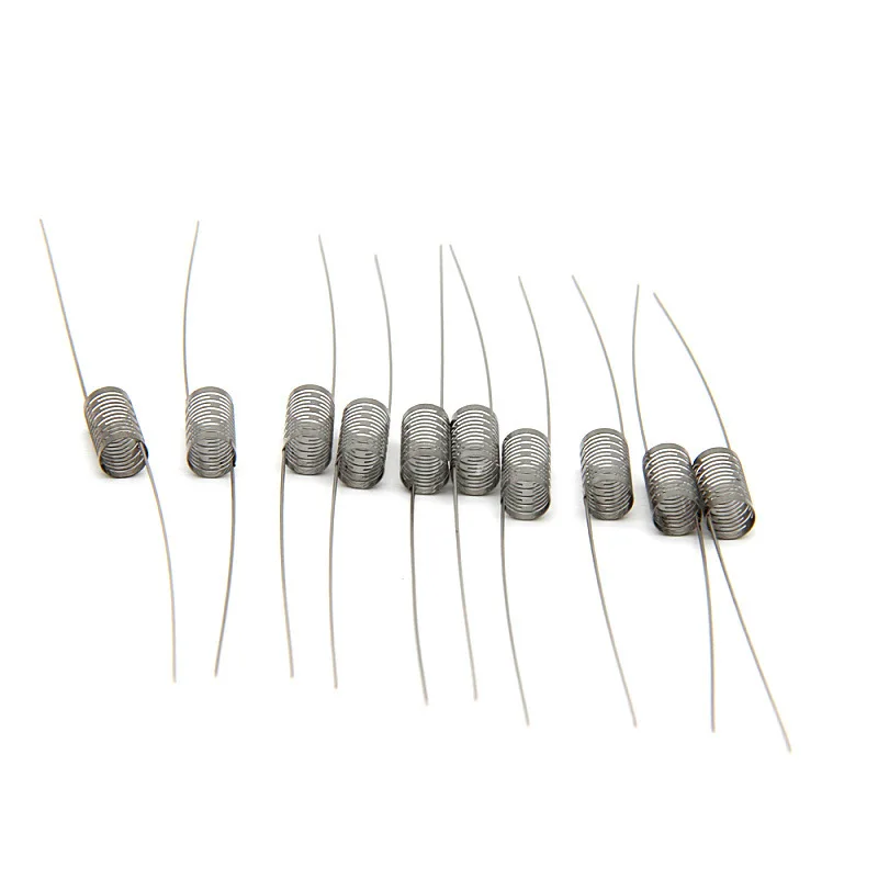 10 шт./лот SS316L нагревательный провод готовые катушки 0.25ohm сердечник для
