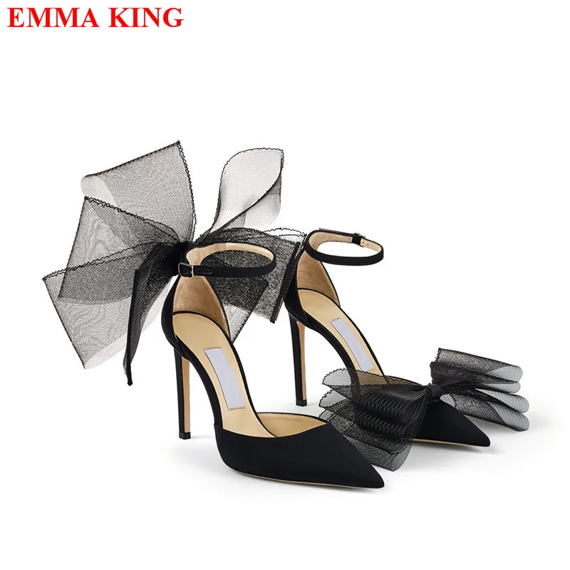 

Fashion Bowite Design High Heels Wedding Pumps Brand Ankle Strap Ladies Party Pumps Shoes Pointed Toe Stiletto Womens Shoes 2022
