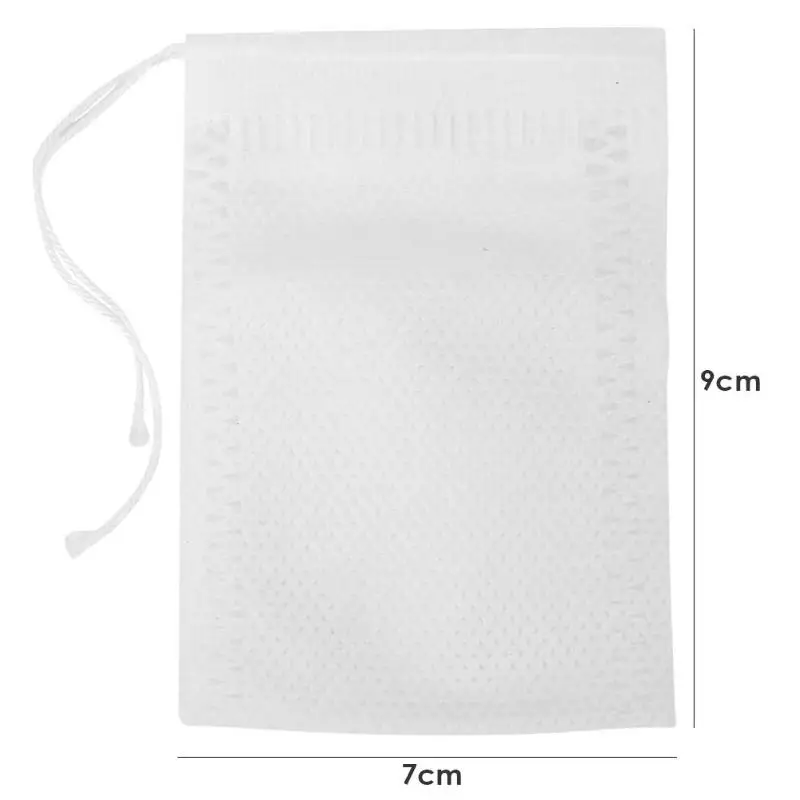 7X9cm 100pcs 50/100pcs пустая Ароматические Чай сумки Нетканый шнурок для заварки травы свободные Кофе фильтрующим мешком инструменты Дома небольшие мешки для хранения - Цвет: 7X9cm 100pcs