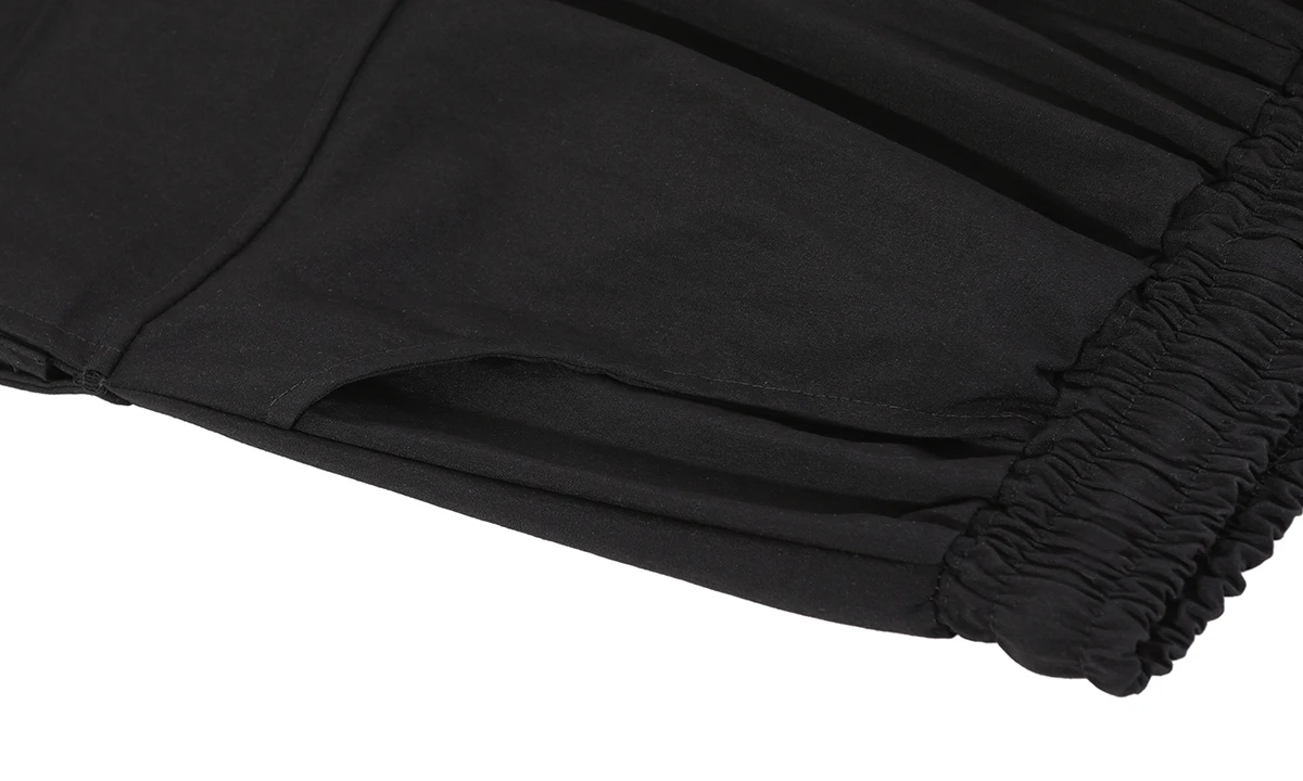 

Male Women Japan Korean Black Harem Trousers Men Summer Streetwear Fashion Big Pocket Loose Casual Cargo Pants Man