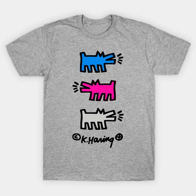 Мужская футболка KEITH HARING DOGS (V2) Футболка женская мужская | одежда