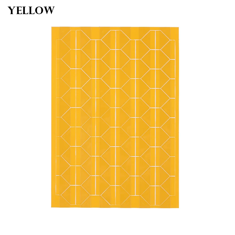 Yellow Новинка 102 шт/лист DIY Красочные ФОТО УГОЛКИ скрапбукинга защитные бумажные фотоальбомы рамки фото украшения модные ПВХ наклейки - Цвет: Yellow