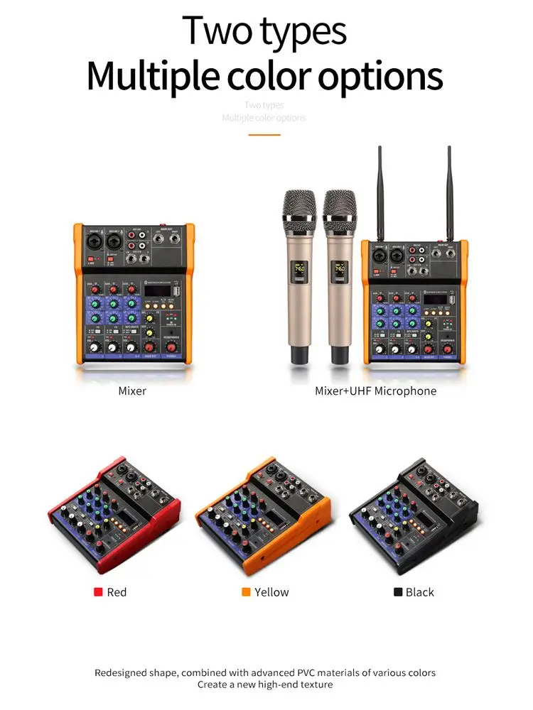 

New Design 4 Channel Mini Mixer Audio With High Quality