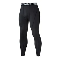 compression leggings track suit men sportswear fitness clothes solid color pants long underwear sports lycra tights long john