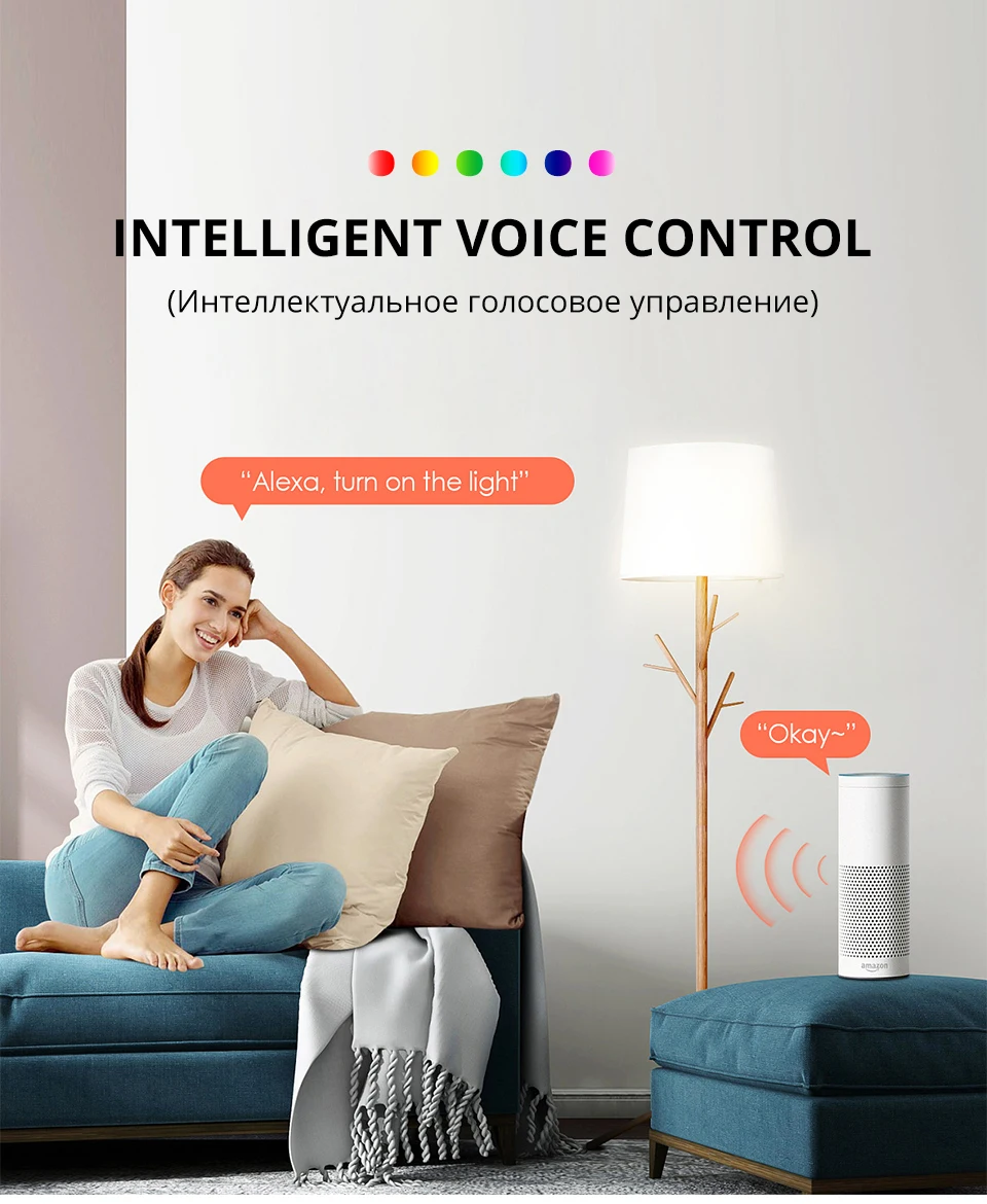 Затемняемый E27 светодиодный Bluetooth 4,0 умная лампа Wifi управление приложением RGB+ W RGB+ WW 15W AC85-265V сменный цвет
