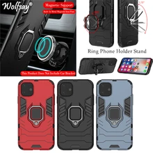 For iphone 11 Pro Case Armor Magnetic Suction Stand Full Edge Cover For iphone 11 Pro Cover Case For iphone 11 12 Pro Max Fundas