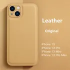 Мягкий чехол для телефона с кожаной текстурой для iPhone 13 Pro Max 12 11 Pro Max XS Max XR X 7 8 Plus 11Pro, противоударный бампер, задняя крышка
