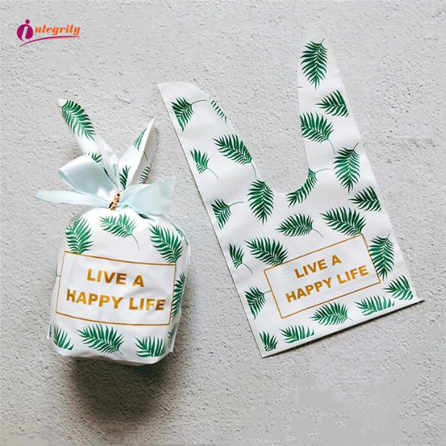 10 шт милый с кроличьими ушами для печенья подарочный пакет пасхального украшения