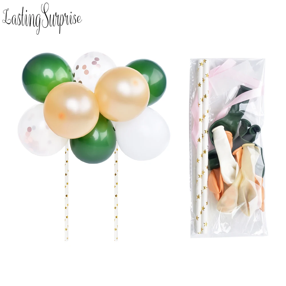 14 шт./компл. 5 дюймов воздушные шары торт Топпер День Рождения украшения Дети шар