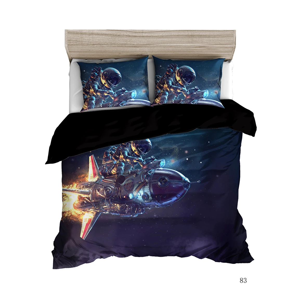 Комплект постельного белья AHSNME Вселенная комплект из 2/3 предметов пододеяльник с
