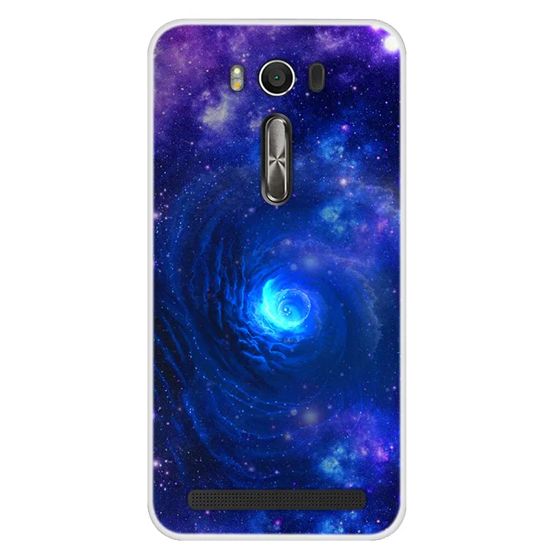 Чехол для Asus Zenfone 2 Laser ZE550KL силиконовый мягкий чехол из ТПУ с принтом звезд и