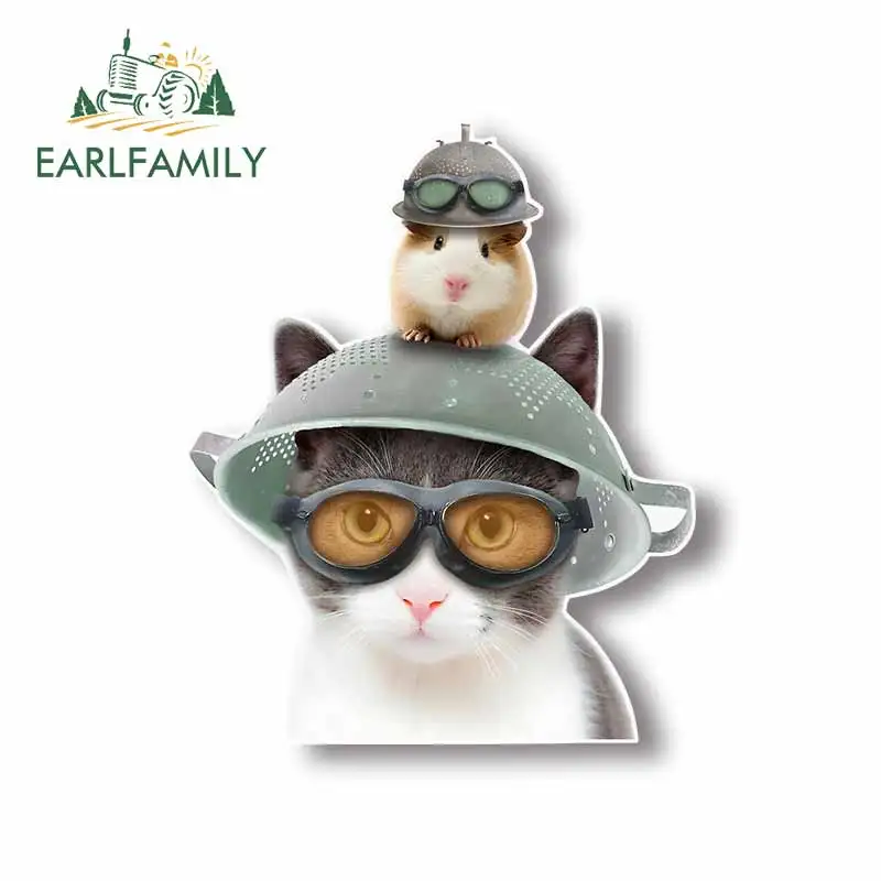 EARLFAMILY 13 см x 10 7 для кошки оригинальные креативные автомобильные наклейки