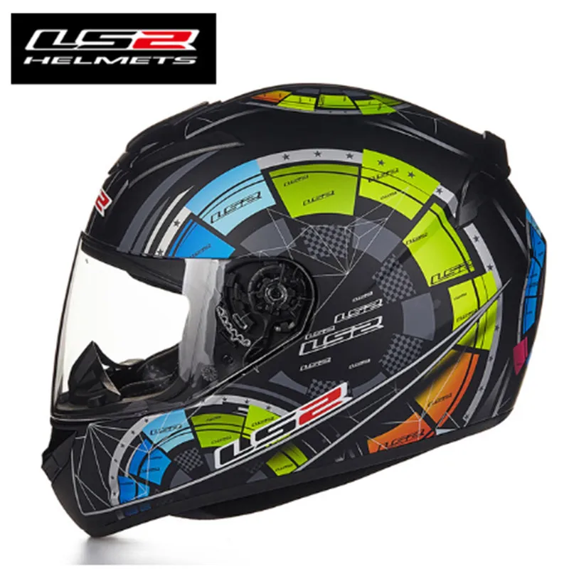 LS2 FF358 Полнолицевой мотоциклетный шлем для гонок уличный мужской женский capacete ls2