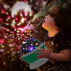Проектор Луна и звезды, вращающийся светодиодный ночсветильник со звездным небом, планетарный ночник для детской спальни, Звездный ночник с Луной, подарок для детей