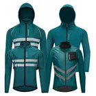 Светоотражающие мужские куртки для бега WOSAWE, водонепроницаемая ветрозащитная легкая ветровка, Спортивная толстовка с высокой видимостью для велоспорта