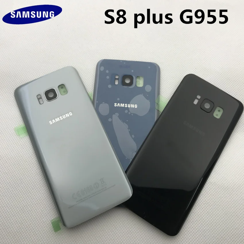 Новая Оригинальная Задняя крышка батареи для samsung Galaxy s8+ edge plus G955 G955F Задняя стеклянная крышка корпуса с логотипом+ наклейка+ Инструменты