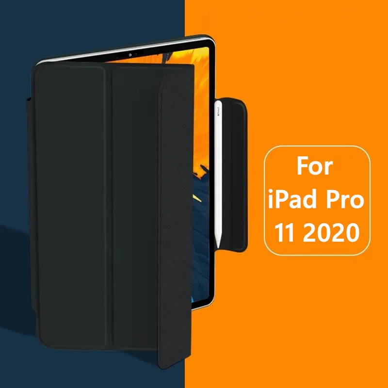 Чехол для iPad Pro 11 2020 с держателем-карандашом из искусственной кожи умный чехол 2-го