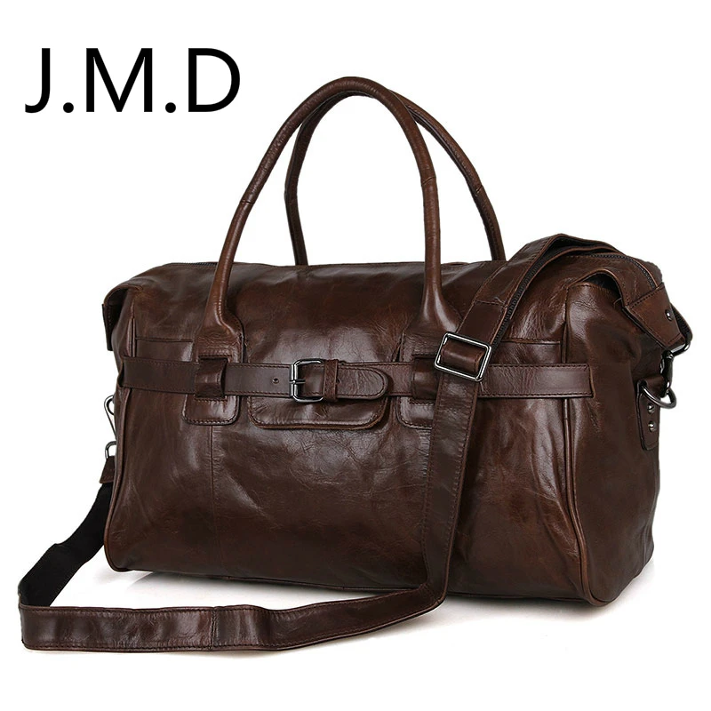 

J.M.D New Arrival 100% Excellent Genuine Leather Luggage Bag Tote Bag Leather Travel Bag Shoulder Bag Handbags