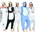 Комбинезон-Пижама унисекс, фланелевый, с рисунком единорога