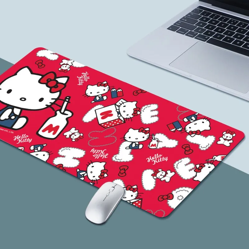 

Computer Mouse Pad Gaming Mouse Pad Xxl Natural Rubber Pad 80x30Desk Mat Game Play Carpet HD Pictures Japan Cartoon Cat Desk Pad